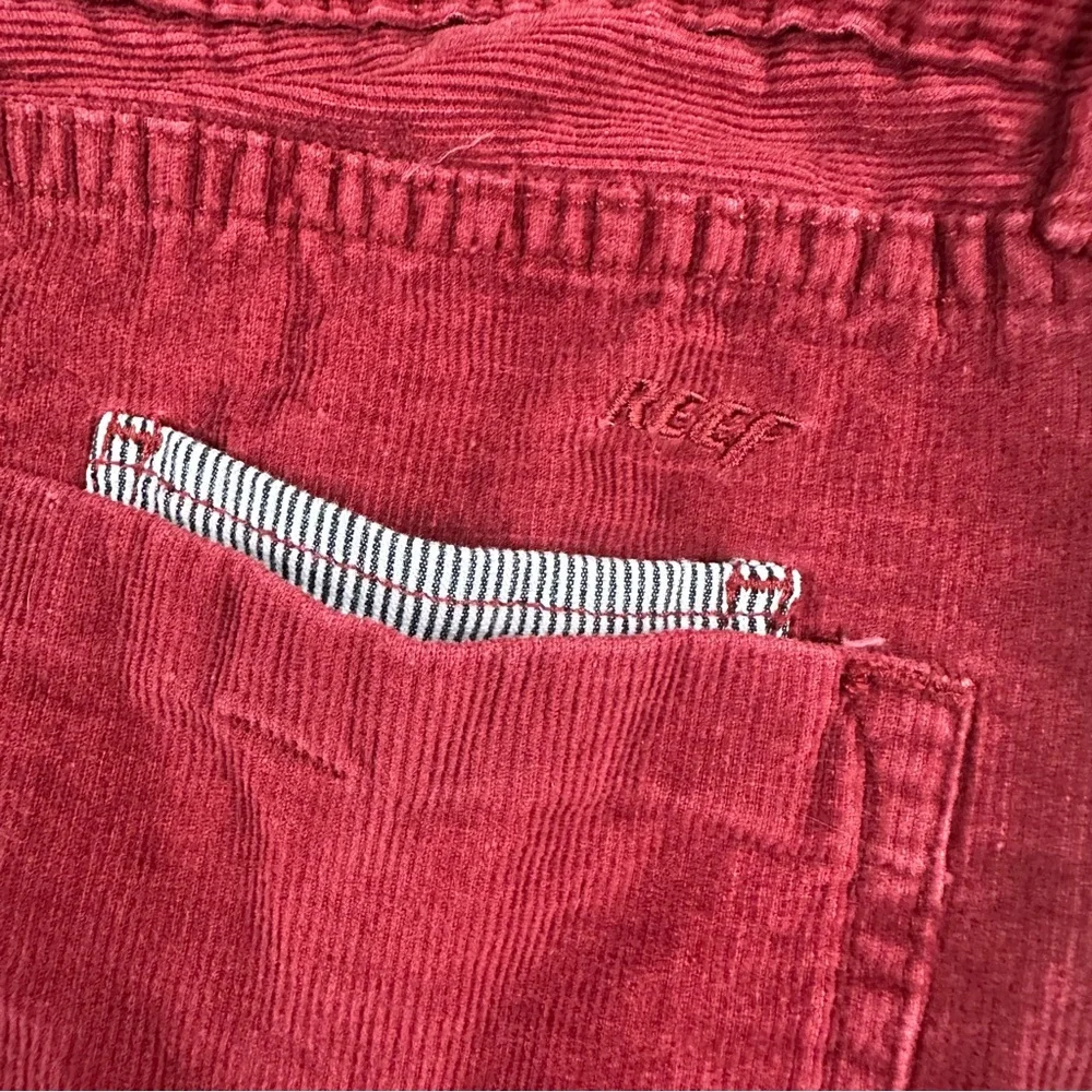 Reef Men's Corduroy Shorts in Deep Red